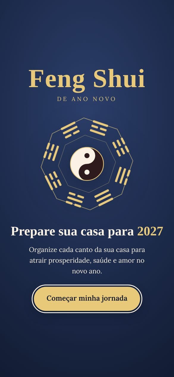 Tela de abertura do app Feng Shui de Ano Novo